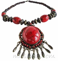 Indian ethnic necklace - click here for large view
